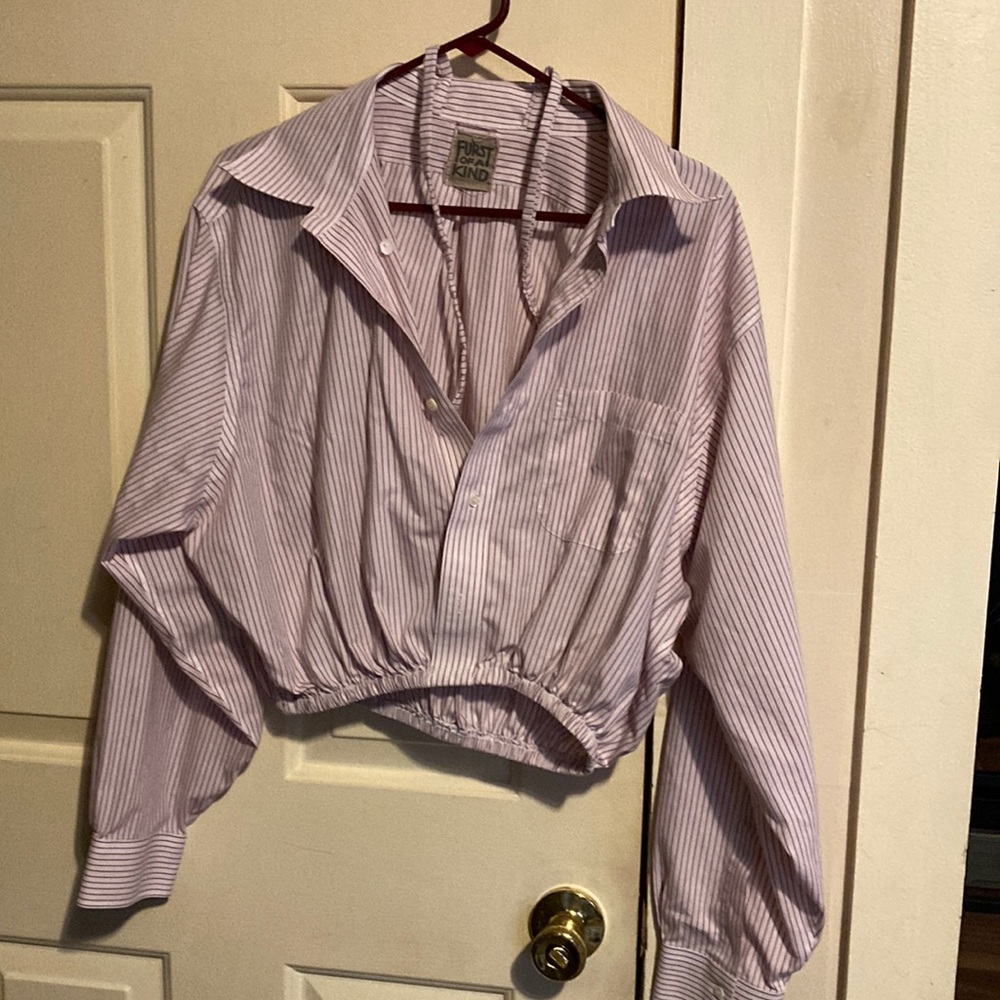 Vintage Furst of a kind long sleeve crop